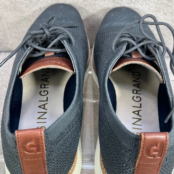Cole Haan Mens Original Grand Lace Up Knit Oxford Wingtip Shoes Sz 9.5 C27961 - Picture 10 of 11